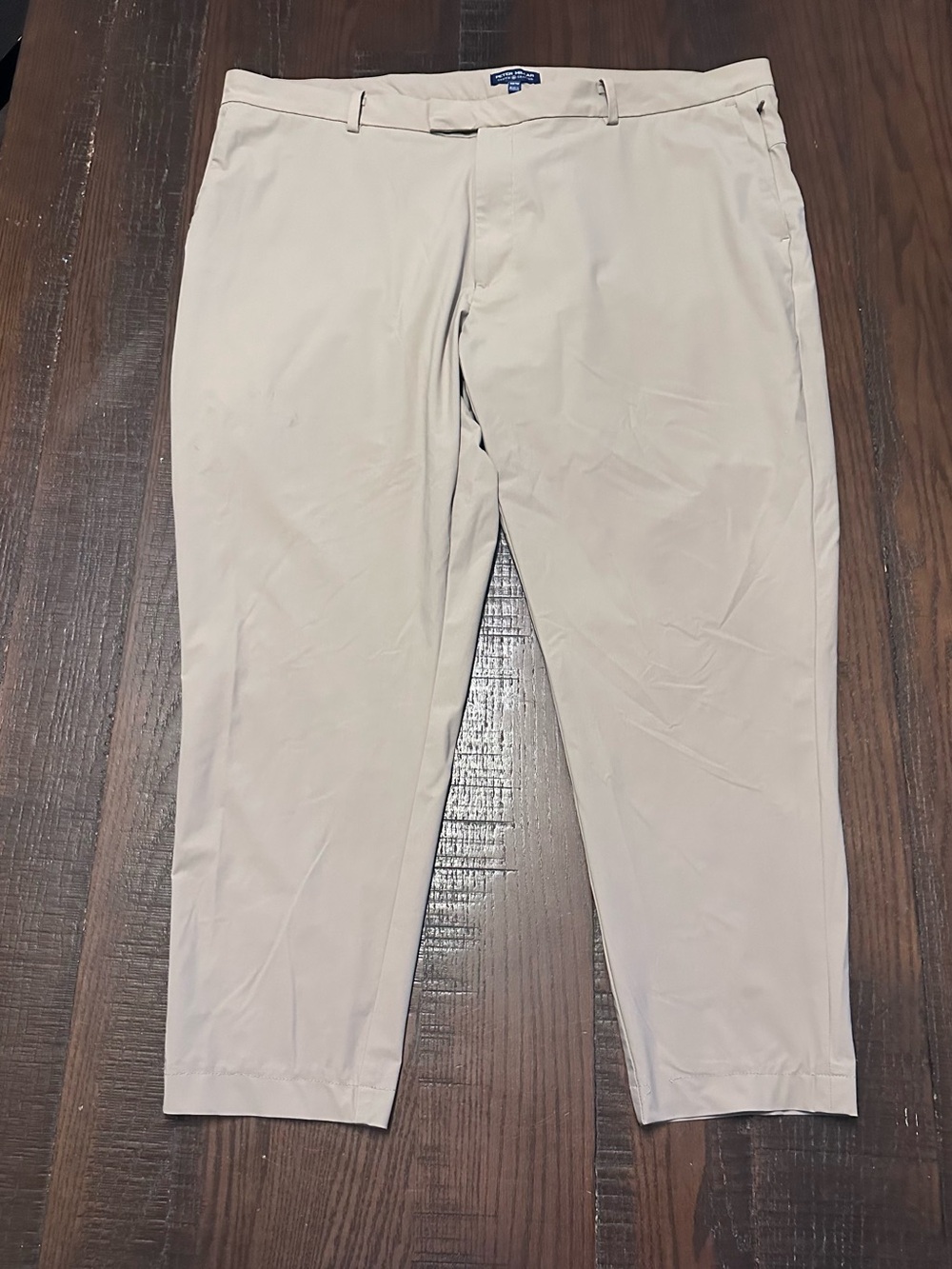Peter Millar Khaki Performance Crown Crafted Golf Commuter  Pants Size 42x30